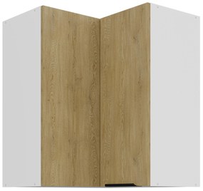 Dulap superior de bucătărie de colț Carminia 60x60 GN-72 2F (90) (stejar cremona + alb). 1128064