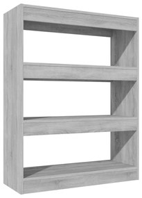 813618 vidaXL Bibliotecă/Separator de cameră stejar 80x30x103cm lemn compozit