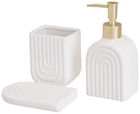 Set de accesorii de baie alb din ceramică – Casa Selección