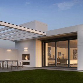 Redo 90259 - Aplica de perete LED pentru exterior AROOS, 21W, 230V, 3000K, IP65, albă