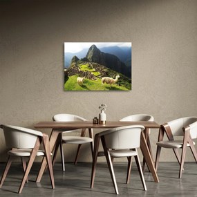 Tablou pe sticlă - Machu Picchu (70x50 cm)