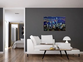 Tablou orașului nocturn (90x60 cm)
