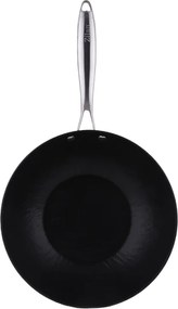 Tigaie Wok Zilan ZLN0934, Diametru 28 cm, 7 straturi de material, Maner nituit, Compatibil cuptor si masina de spalat vase