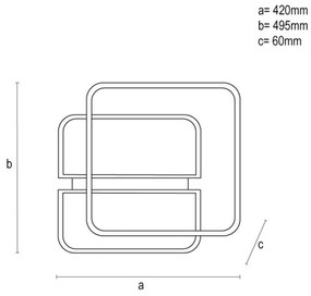 Plafonieră LED dimabilă LED/95W/230V 3000-6500K alb/negru + telecomandă