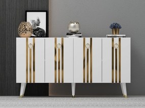 Dulap Pometu (alb + auriu) . 1093455