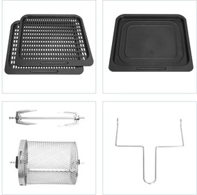 Cuptor cu aer cald Aigostar 1400W/230V 12l negru