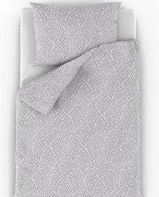 Lenjerie de pat din bumbac Qualitytex Nordic Astra gri