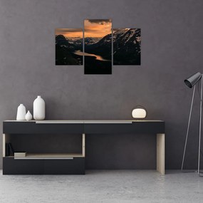 Tablou - Lac între munți (90x60 cm)