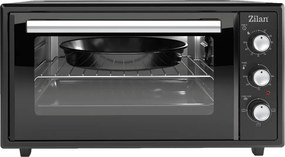 Cuptor electric Zilan ZLN5649, Putere 2000W, Capacitate 45L, Timer, Termostat, 3 trepte putere, interior emailat, Negru