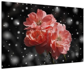 Tabloucu floare roz (90x60 cm)
