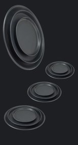 Set Cadou 24 Farfurii Vulcano Evenimente (6 Platouri 30cm, 6 Farfurii 25cm, 6 Farfurii 20cm, 6 boluri 400ml) LA COMANDA 25 de seturi