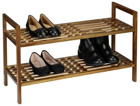 Pantofar în culoare naturală din lemn de acacia 69x40,5x27 cm Fondi – Wenko
