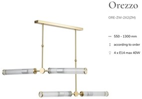 Lustra suspendata design LUX realizat manual OREZZO 2x2