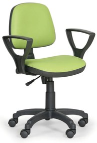 Scaun de lucru Milano - cu cotiere, verde