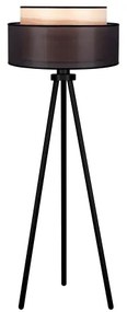 Lampadar WOOD Duolla BOHO 1xE27/15W/230V d. 45 cm negru/bej
