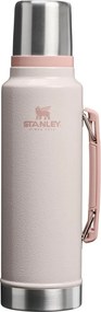 Termos roz deschis din oțel inoxidabil 1,4 l Legendary Classic Bottle Hammertone Rose Quartz – Stanley