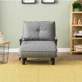 Fotoliu Extensibil,reglabil,Sento,175 x 50 cm,gri