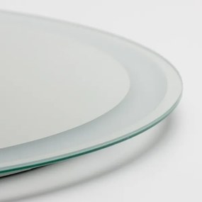 Brilagi-LED Oglindă AVA ECO LED, cu dimmer, cu sticlă fumurie, cu încălzire anti-aburire și iluminare integrată, LED 11,5W/230V Ø60 cm IP44