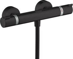 Baterie dus termostatata Hansgrohe Ecostat Comfort negru mat
