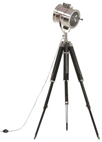 Lampa de podea cu trepied, 165 cm, lemn masiv de mango