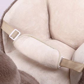 Balansoar leneș cu centură de siguranță, maro Spielwerk