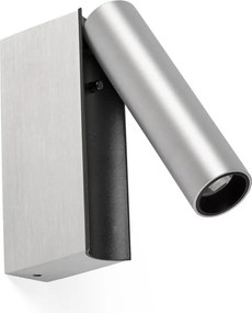 Aplica cu reader LED directionabil stil minimalist CRONOS aluminiu