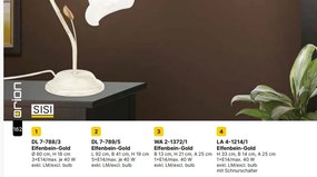 Aplica de perete design elegant SISI ivory-gold