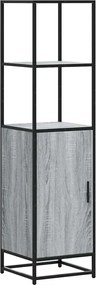 vidaXL Dulap nalt gri Sonoma 35,5x35x139 cm lemn prelucrat