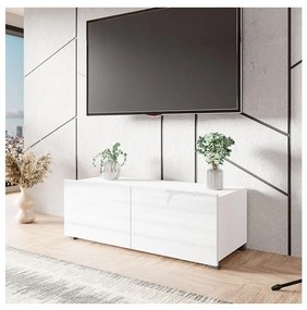 Masă TV CALABRINI 37x100 cm alb