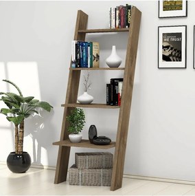 Biblioteca / etajera carti , Solid Homs, nuc, 150 cm x 56 cm x 30 cm, PAL