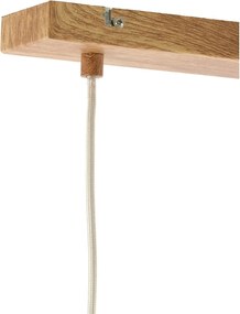 Lustră în culoare naturală cu abajur textil Dania – Light &amp; Living