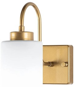 Aplică de perete albă/aurie ø 10 cm Duzsuz – Opviq lights