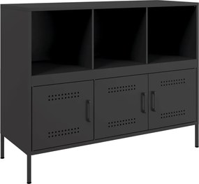 vidaXL Dulap, negru, 100,5x39x79 cm, oțel