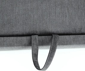 Colţar extensibil, material textil gri, model stânga, SANTIAGO
