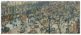 Tablou - Camille Pissarro, Boulevard des Italiens, Morning, Sunlight, reproducere (120x50 cm)