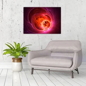 Tablou modern cu abstracțiune roz (70x50 cm), în 40 de alte dimensiuni noi