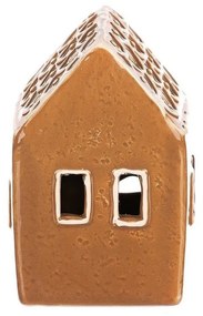 Decorațiuni de Crăciun Casă din turtă dulce II cuiluminare LED, ceramică, 9 cm