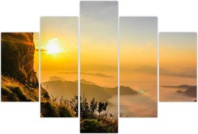 Tablou - Ceața de dimineață în vale (150x105 cm)