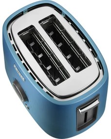 Sencor - Prajitor de pâine pentru 2 felii, cu suport pentru încălzire, 1000 W/230 V, albastru