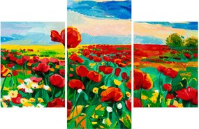 Tablou - Câmp cu maci (90x60 cm)