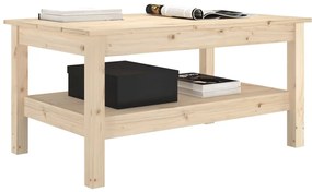 Masuta de cafea, 80x50x40 cm, lemn masiv de pin Maro, 80 x 50 x 40 cm, 1