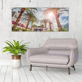 Tablou - palmier cu bazin (120x50 cm), în 40 de alte dimensiuni noi