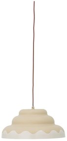 Lustră crem cu abajur din metal ø 40 cm Lacya – Bloomingville