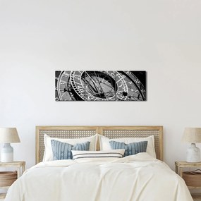 Tablou - Ceasul Astronomic, Praga, Republica Cehă (cu ceas) (90x30 cm)