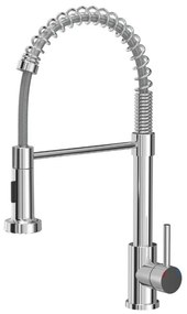 Baterie bucatarie cu dus extensibil Quadron Pop Salma finisaj crom lucios