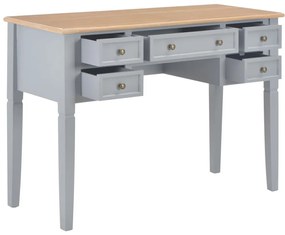 280070 vidaXL Birou de scris, gri, 109,5 x 45 x 77,5 cm, lemn