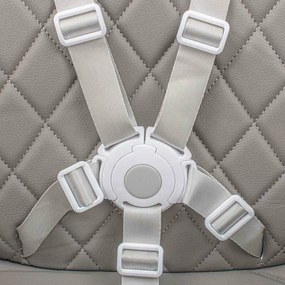 Scaun înalt Baby Mix Freja wooden, gri