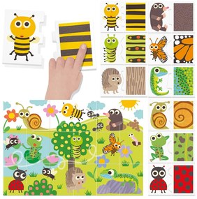 MONTESSORI PUZZLE ATINGE SI OBSERVA - HEADU (HE57557)