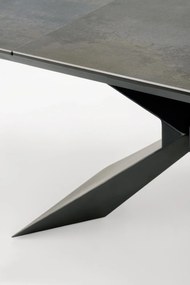 Masa extensibila Luciano marmura albastra/negru L180-230 cm