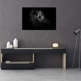 Tablou - Bufniță, ilustrație (90x60 cm)